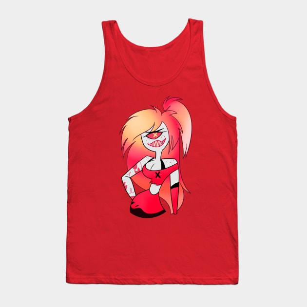 Hazbin Hotel: Cherry Bomb Tank Top by V.A. Fox Designs